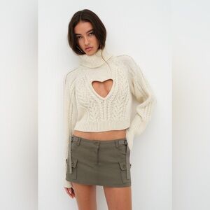 For Love & Lemons - Heart Turtleneck
